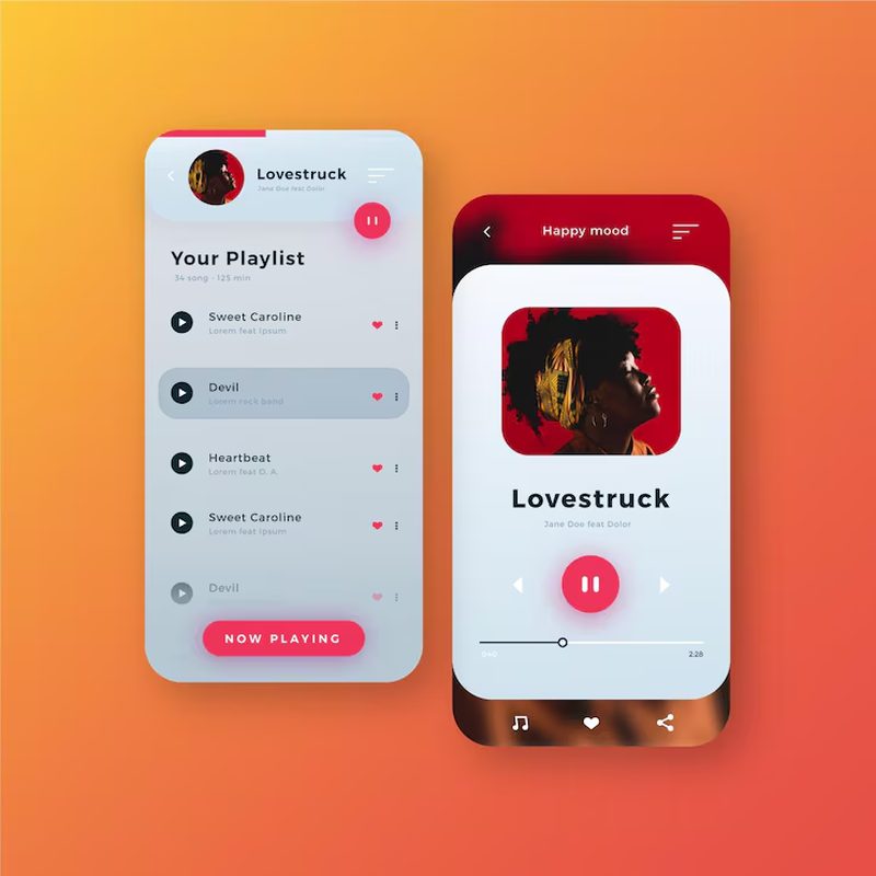 Phone screen mockup